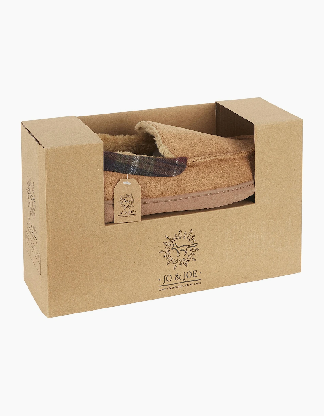 Jo & Joe ST ANDREWS Mens Moccasin Slippers Cognac