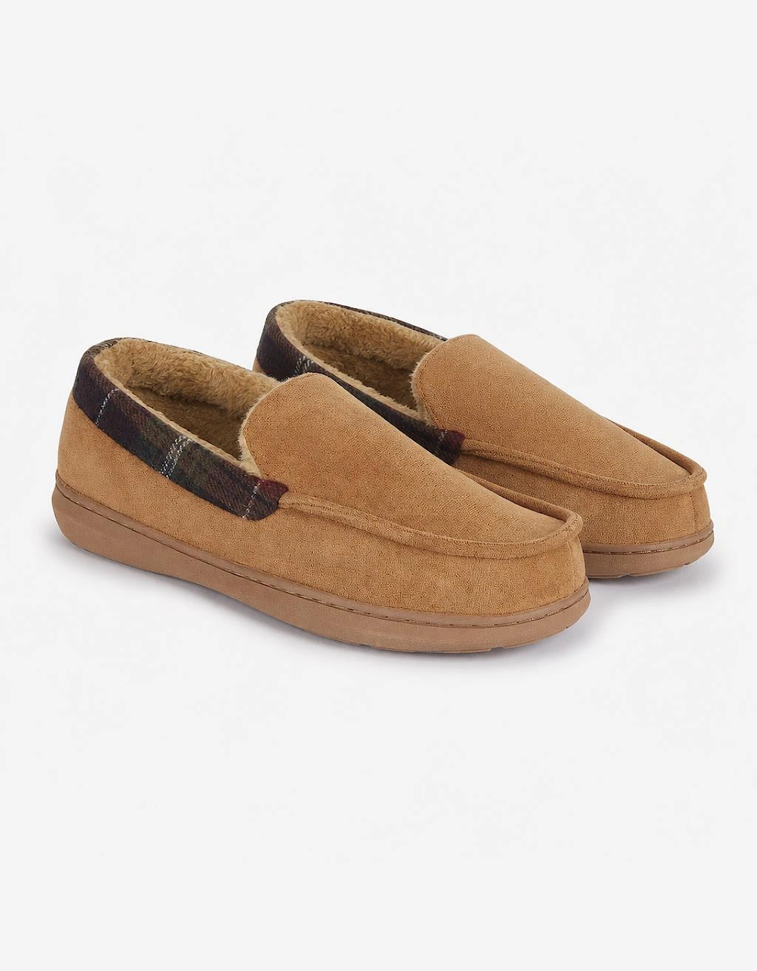 Jo & Joe ST ANDREWS Mens Moccasin Slippers Cognac