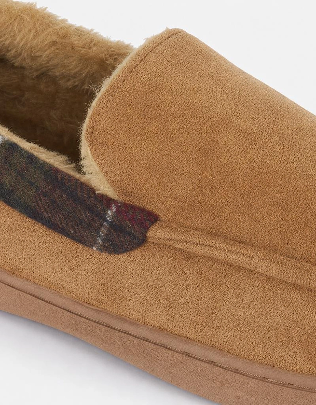 Jo & Joe ST ANDREWS Mens Moccasin Slippers Cognac