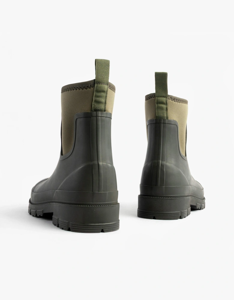 Mud Dogs BROOKE Womens Ankle Neoprene Wellies Dark Green