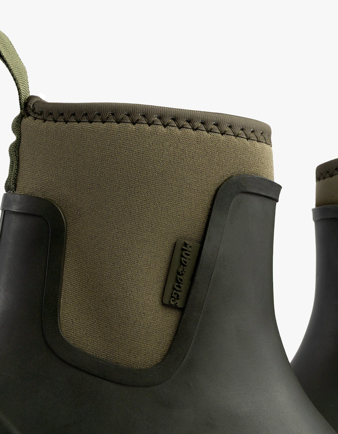 Mud Dogs BROOKE Womens Ankle Neoprene Wellies Dark Green