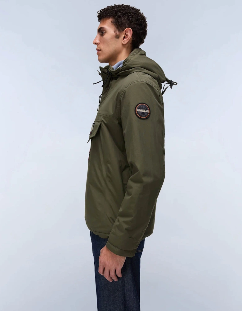 Napapijri Rainforest Winter 3 Mens Hooded Anorak - Olive Night G1F