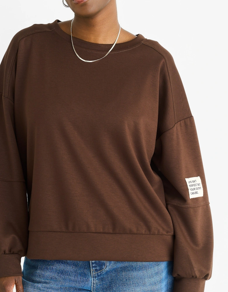Chocolate Soft Lightweight Pull Over Jumper