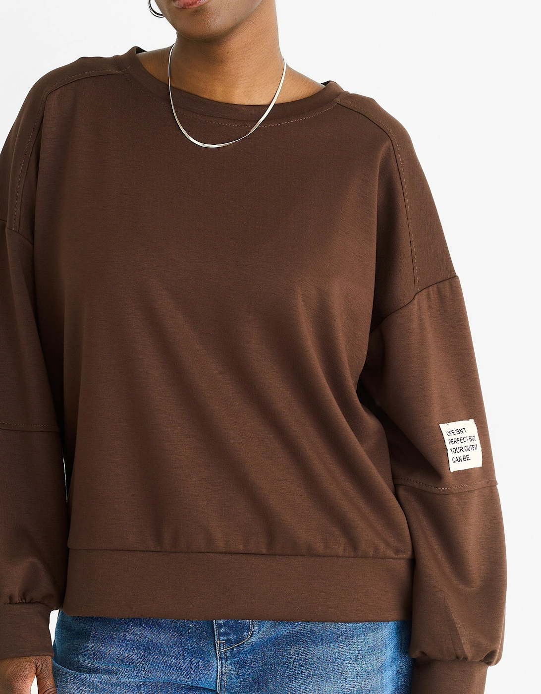 Chocolate Soft Lightweight Pull Over Jumper
