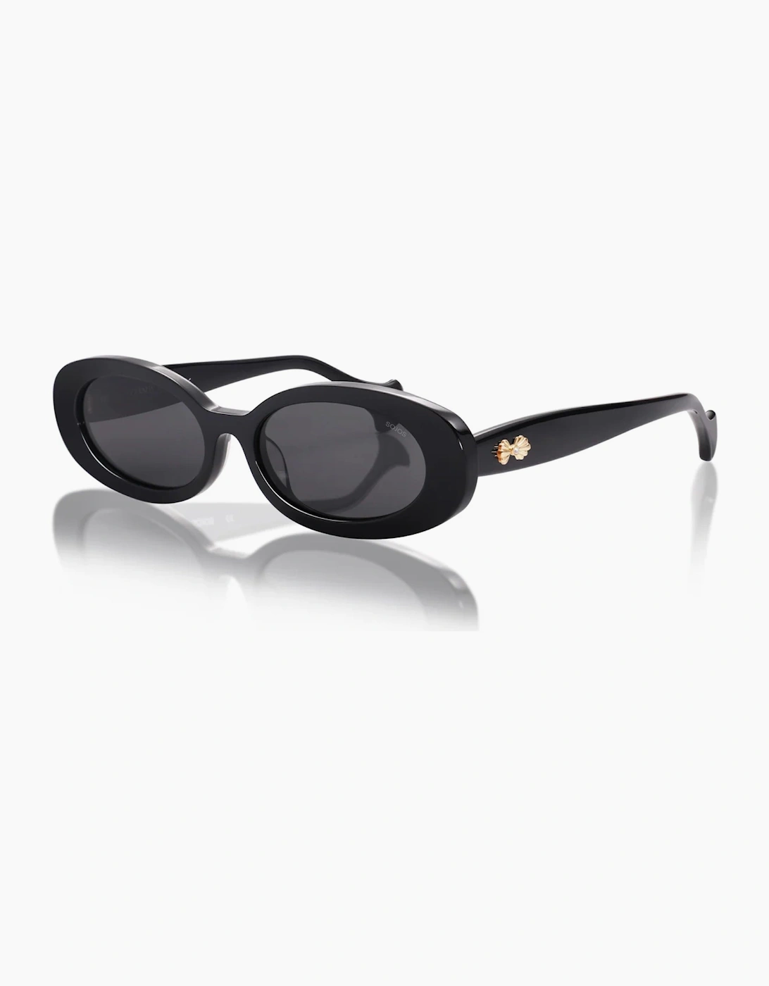 Oceanus x SOJOS Veronica Sunglasses Black