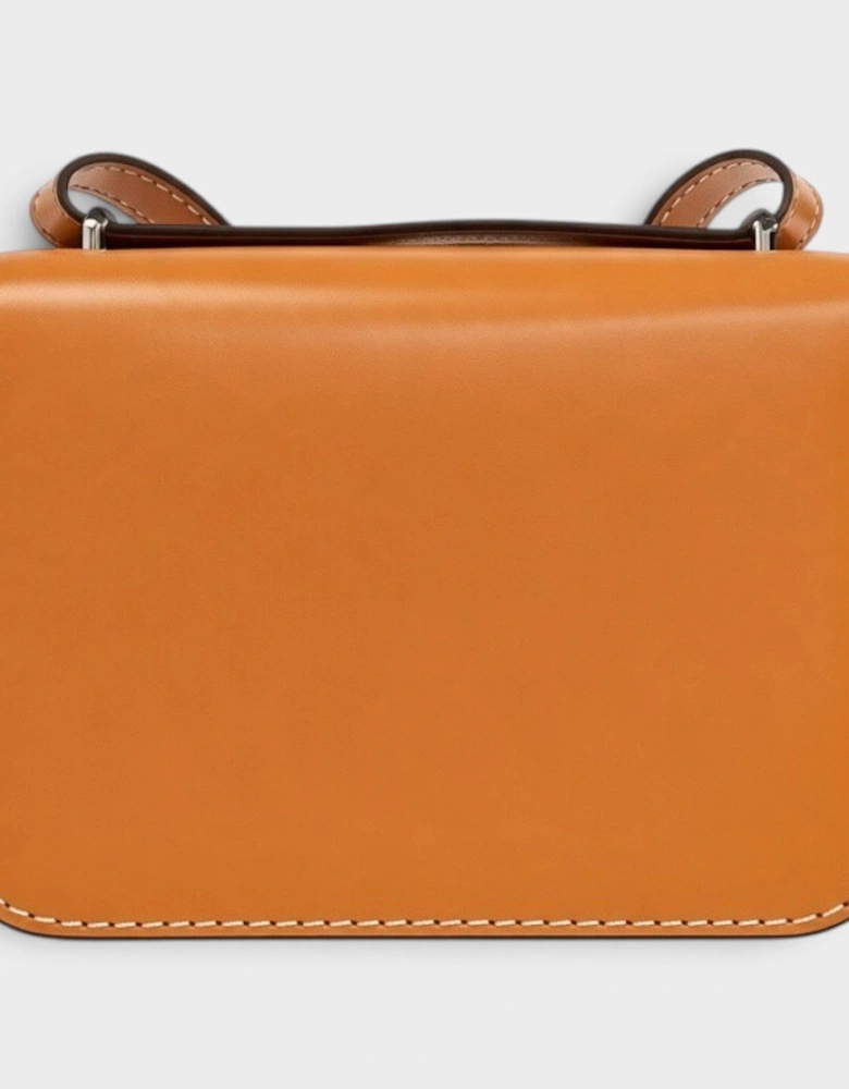 Eleanor Spazzolato Small Convertible Shoulder Bag Peach