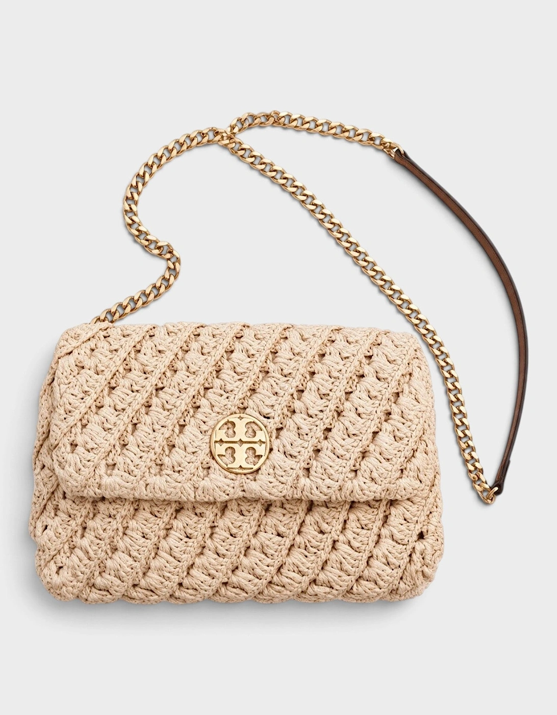 Willa Crochet Small Shoulder Bag Raffia