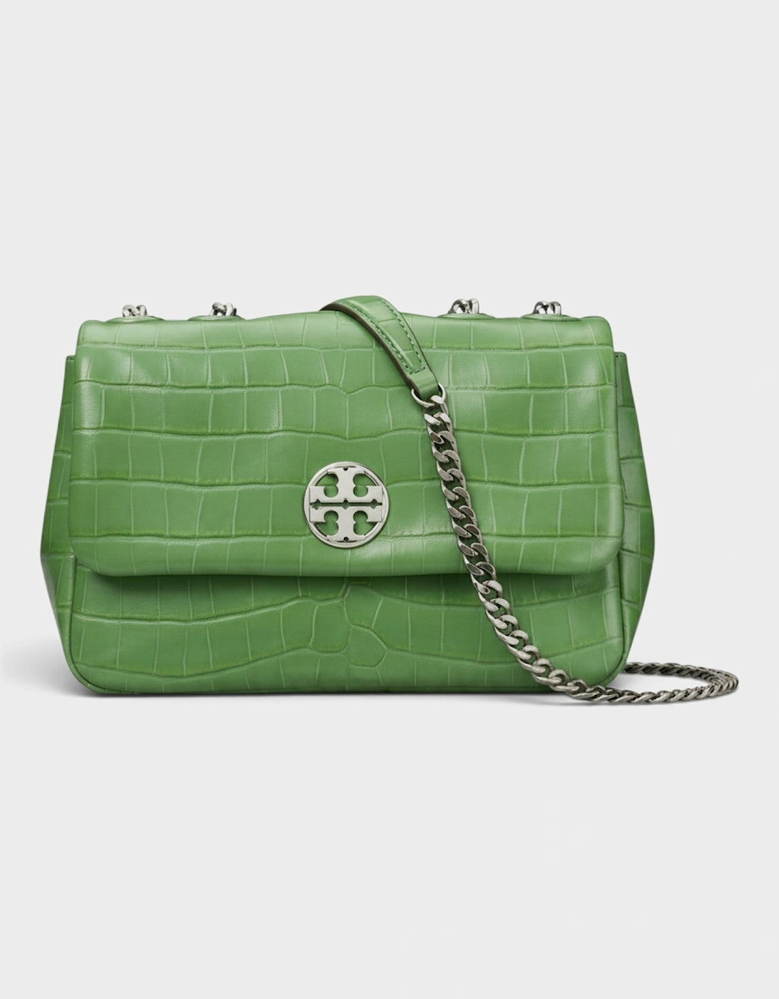 Willa Embossed Small Shoulder Bag Green