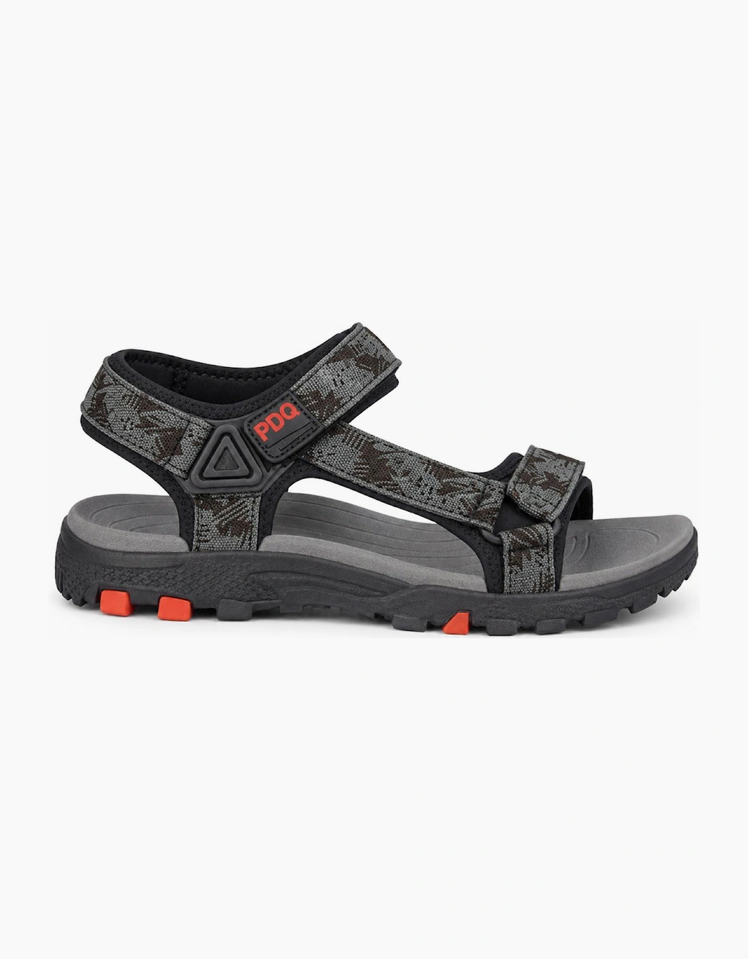 PDQ TRENT Mens Hiking & Trail Sandals Grey/Black