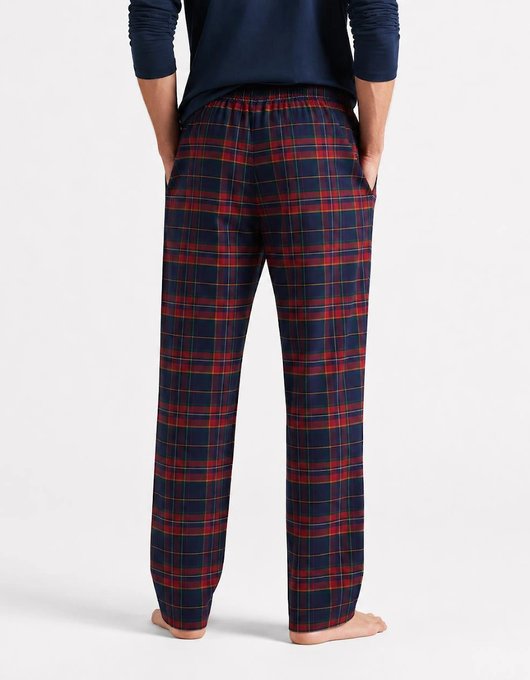 Joules G66095 DOZER LONG Mens Pyjama Set Navy/Burgundy Mens  Navy/Burgundy