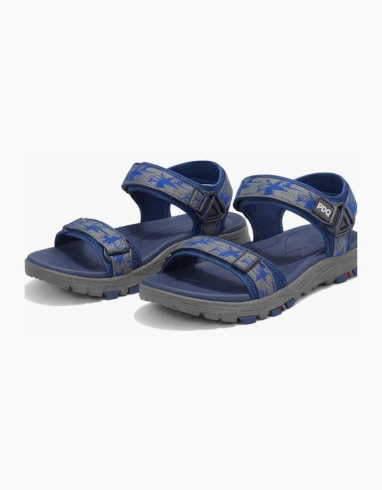 PDQ TRENT Mens Hiking & Trail Sandals Navy/Grey