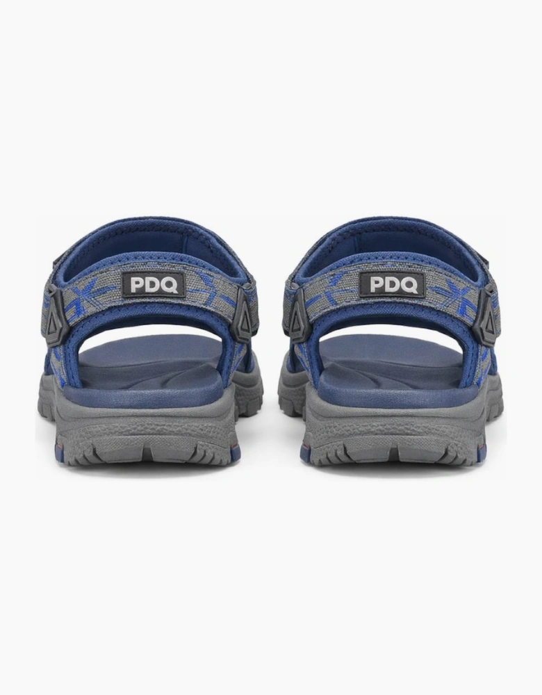 PDQ TRENT Mens Hiking & Trail Sandals Navy/Grey