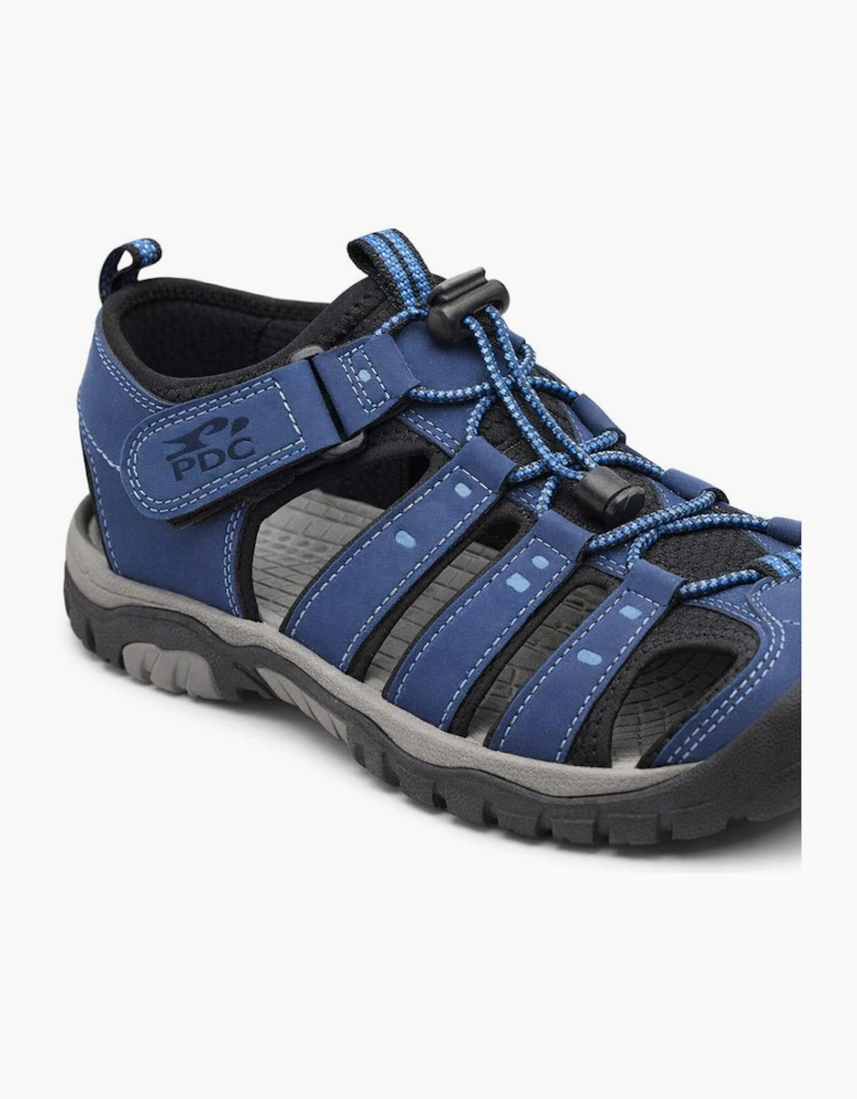 PDQ JASPER Mens Hiking & Trail Sandals Navy