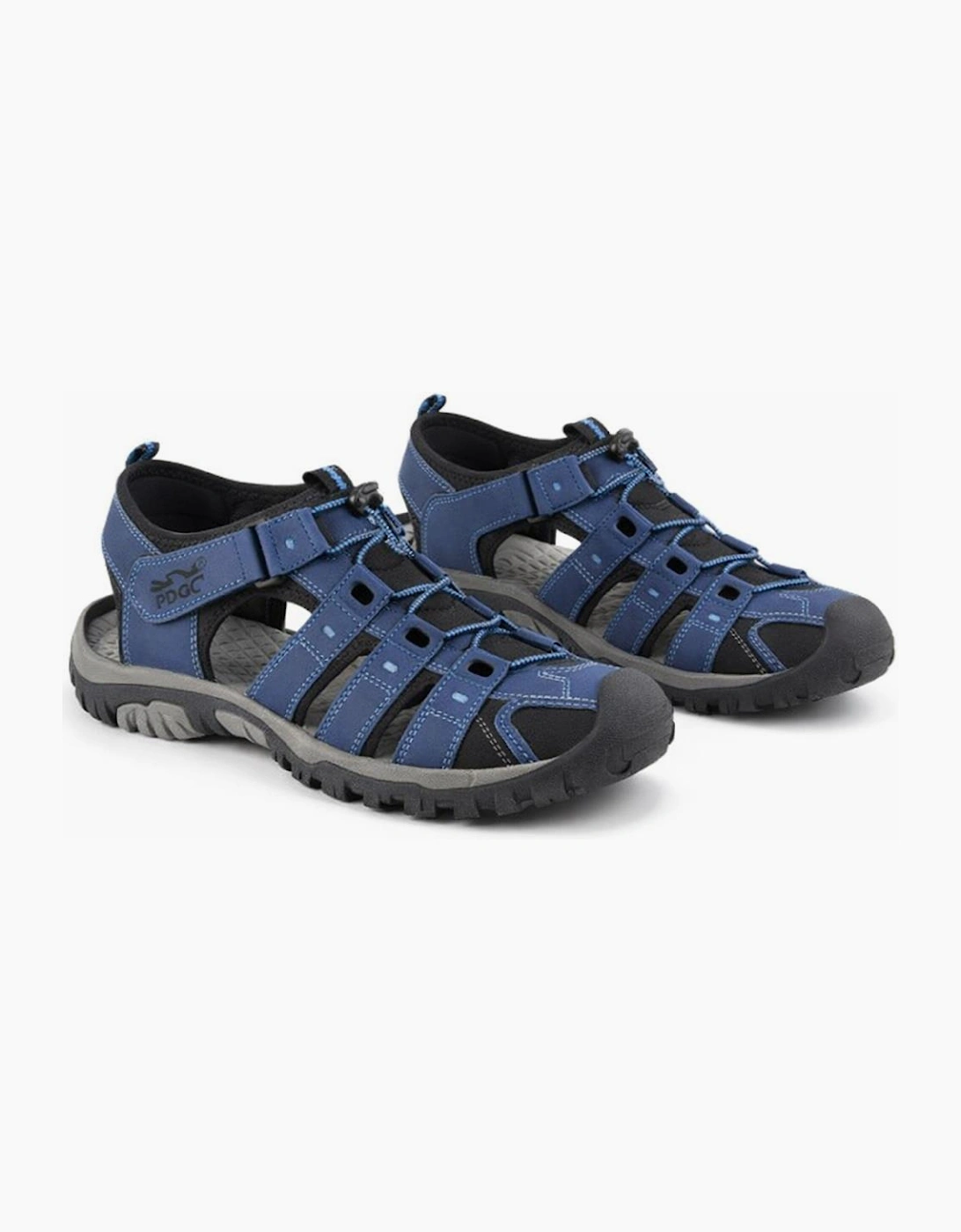 PDQ JASPER Mens Hiking & Trail Sandals Navy