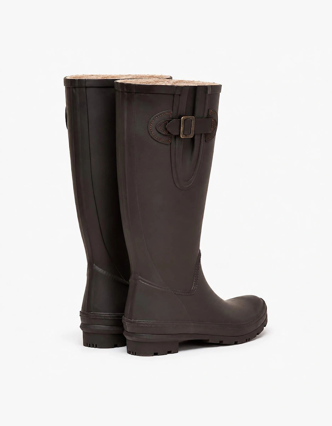 Joules HOUGHTON FUR LINED Womens Wellingtons Brown