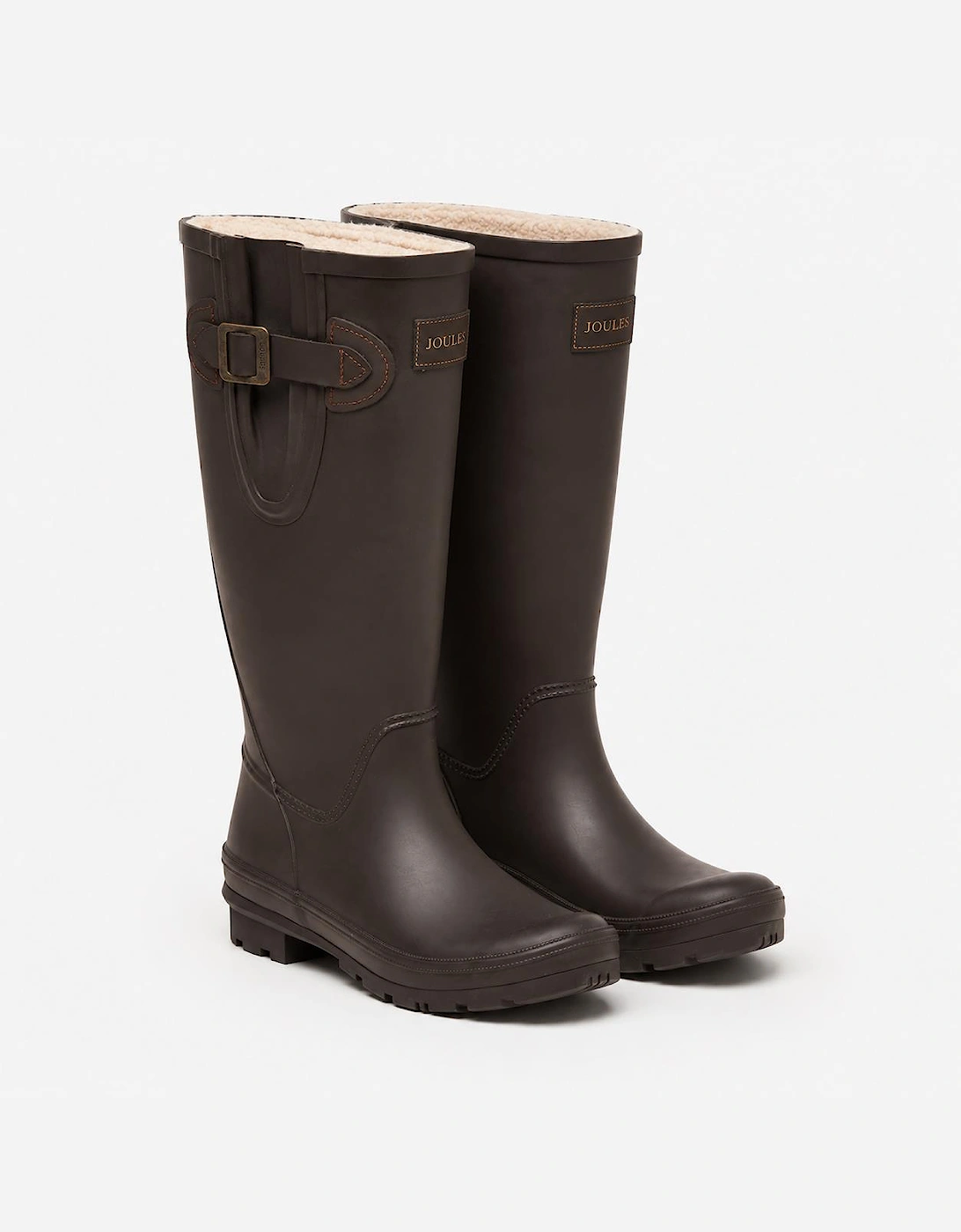 Joules HOUGHTON FUR LINED Womens Wellingtons Brown