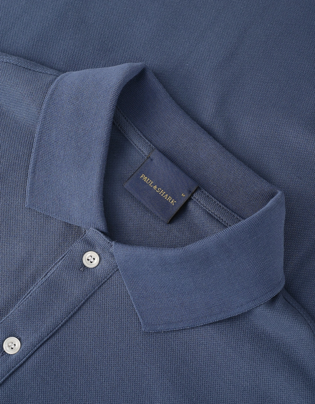 Fine Piquet Cotton Polo Blue