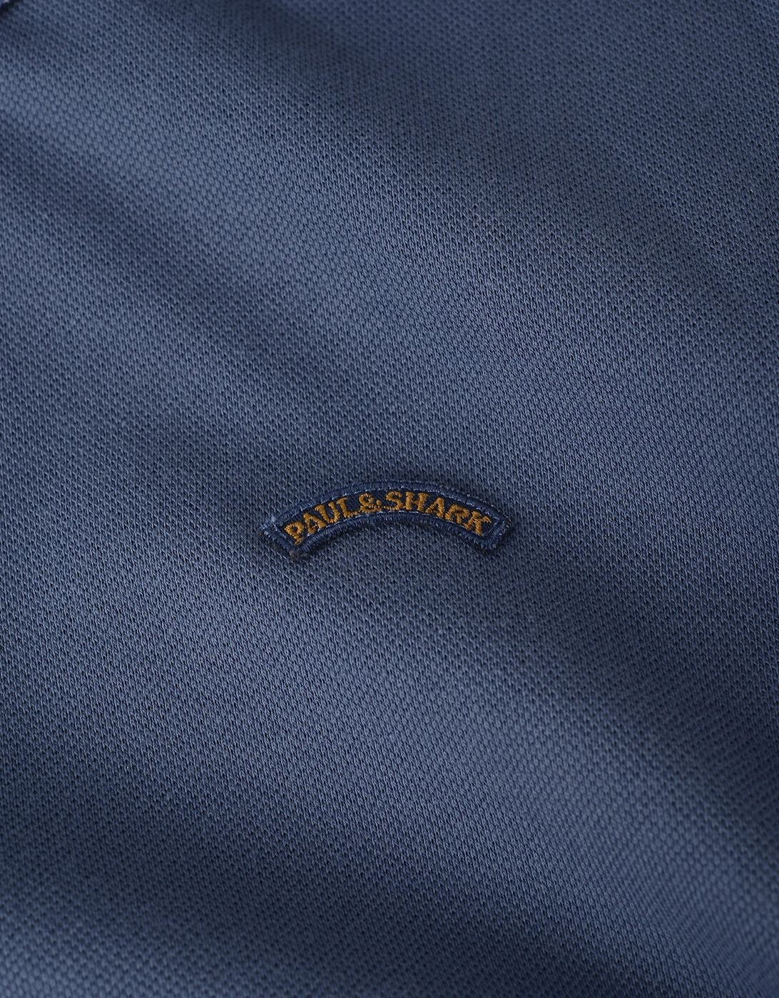 Fine Piquet Cotton Polo Blue