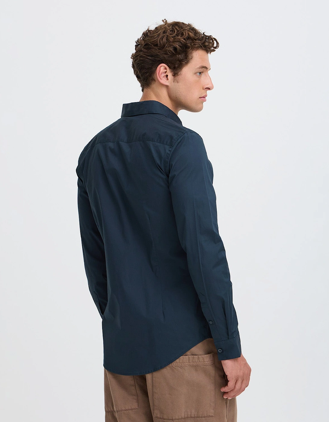 Casual Friday Palle Stretch Poplin Slim Fit Shirt