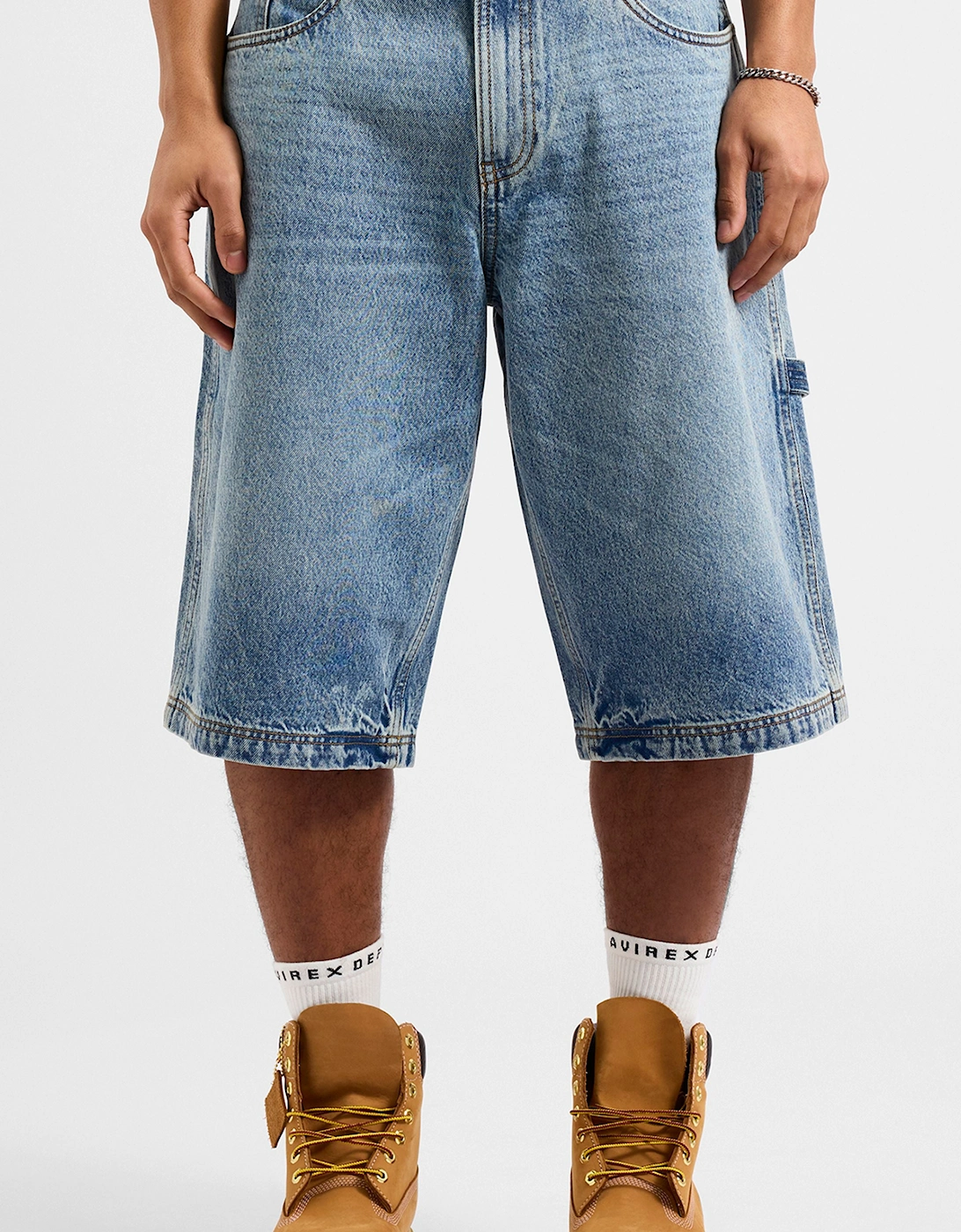 DAM DENIM SHORT - Mid Denim Blue