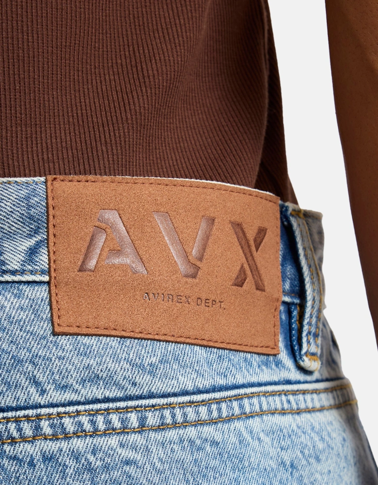DAM DENIM SHORT - Mid Denim Blue