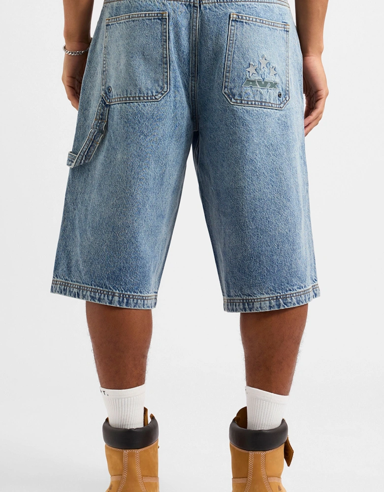DAM DENIM SHORT - Mid Denim Blue