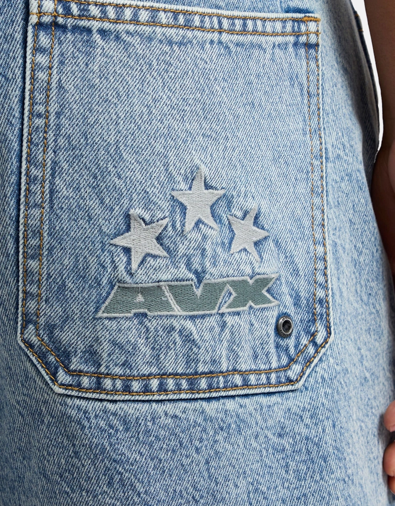 DAM DENIM SHORT - Mid Denim Blue