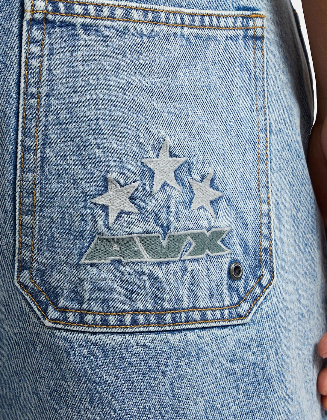DAM DENIM SHORT - Mid Denim Blue