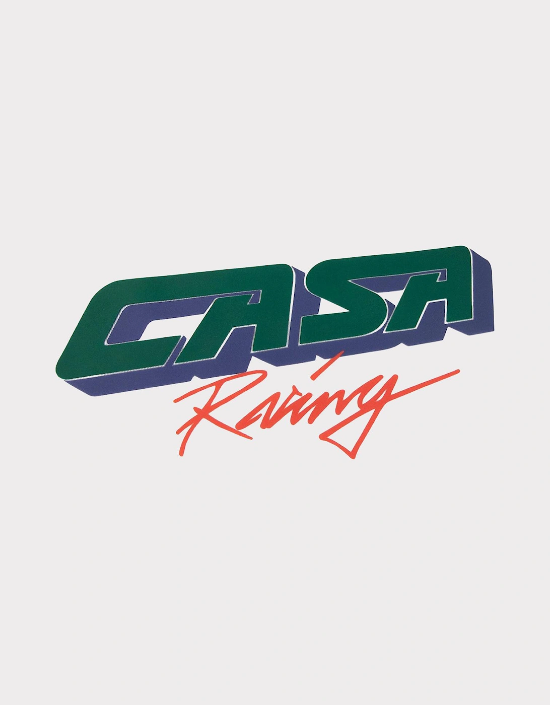 3D Printed Oversized T-Shirt Casa Racing White
