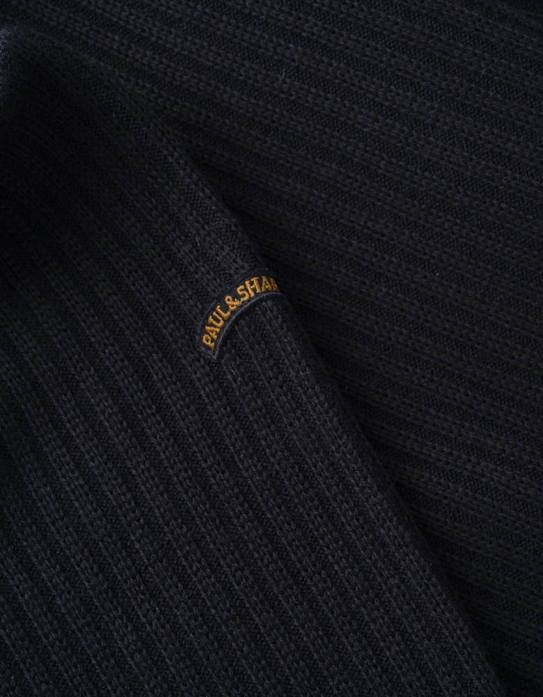Tech Wool 1/4 Zip Sweater Navy