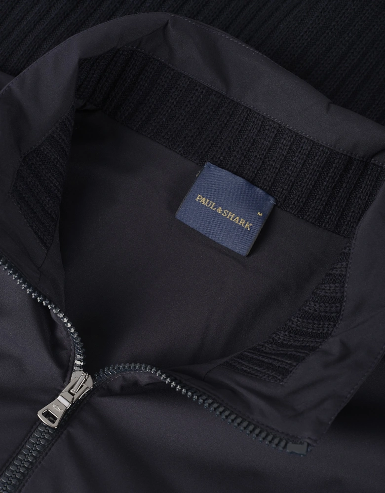 Tech Wool 1/4 Zip Sweater Navy