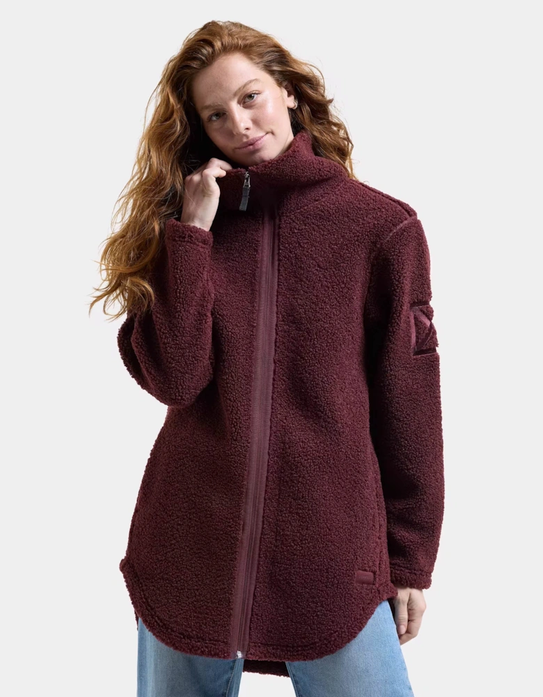 Didriksons Womens Umi Full Zip Fleece 4 - Old rust 147