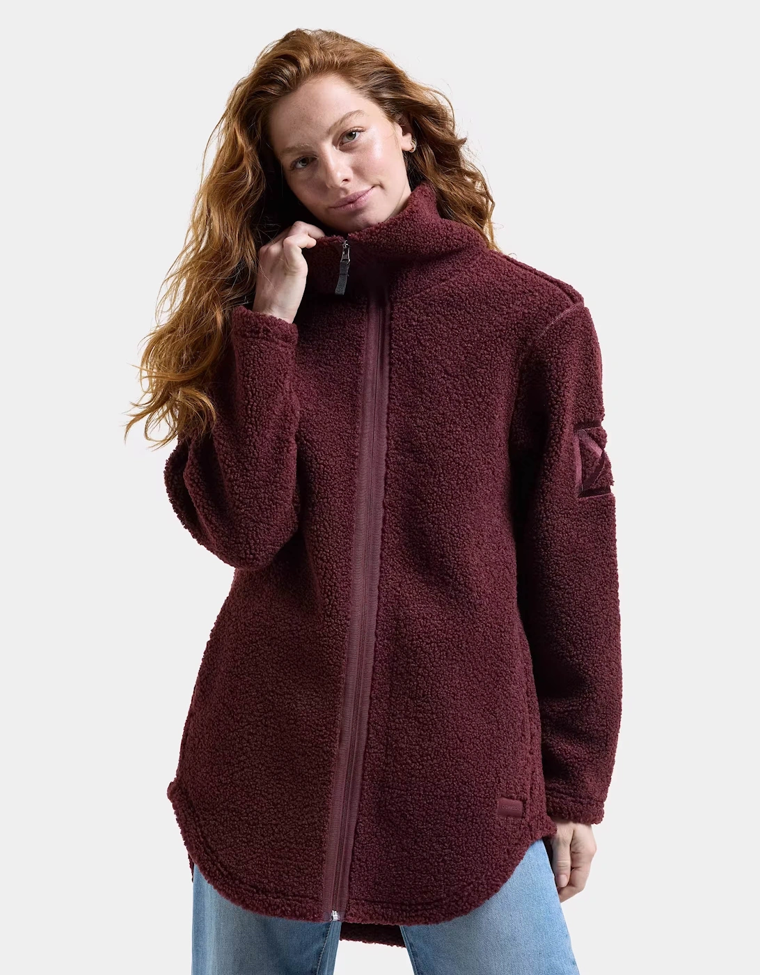 Didriksons Womens Umi Full Zip Fleece 4 - Old rust 147