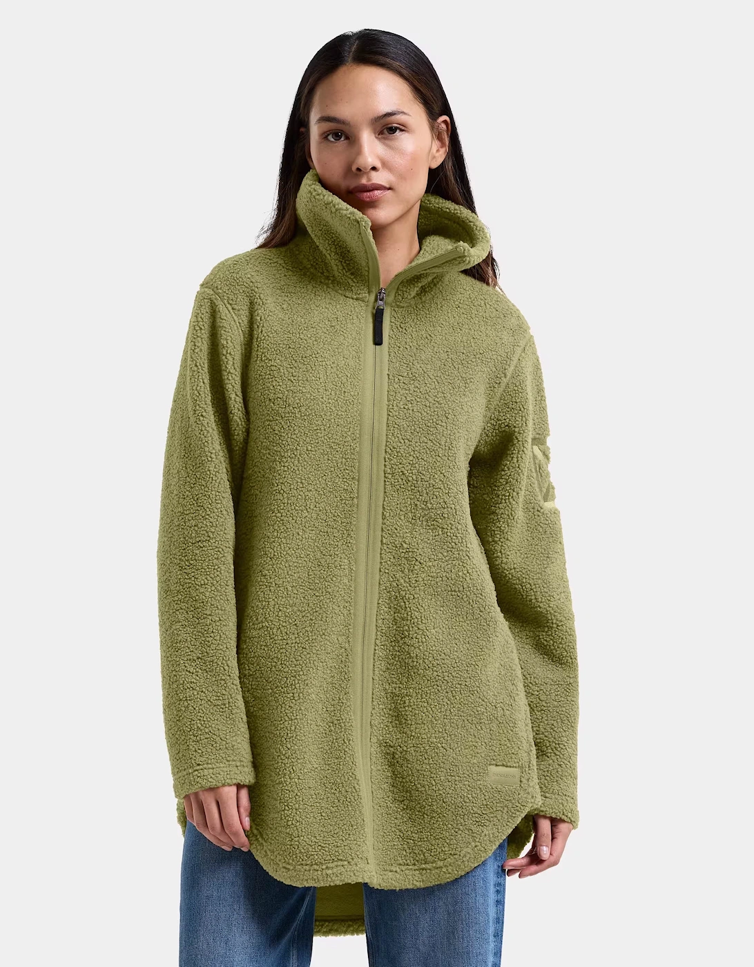 Didriksons Womens Umi Full Zip Fleece 4 - Olive Green H22