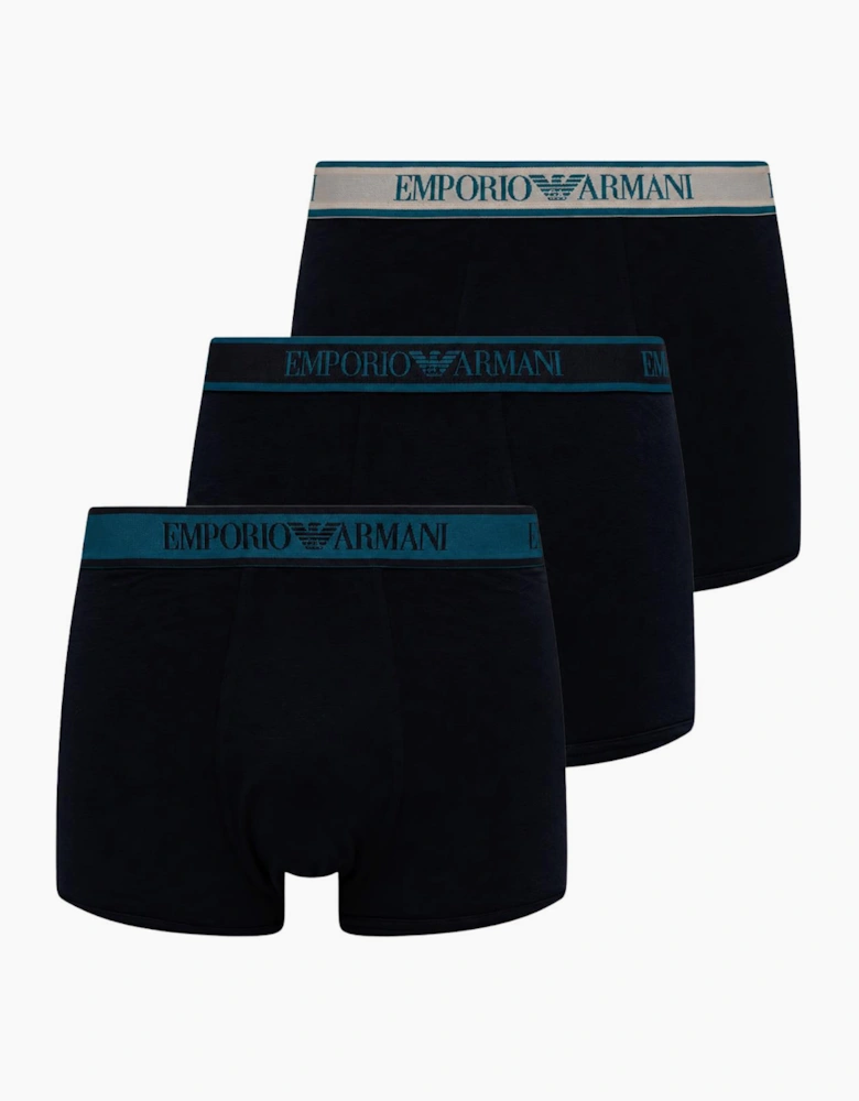 3-Pack Navy Boxer Trunks