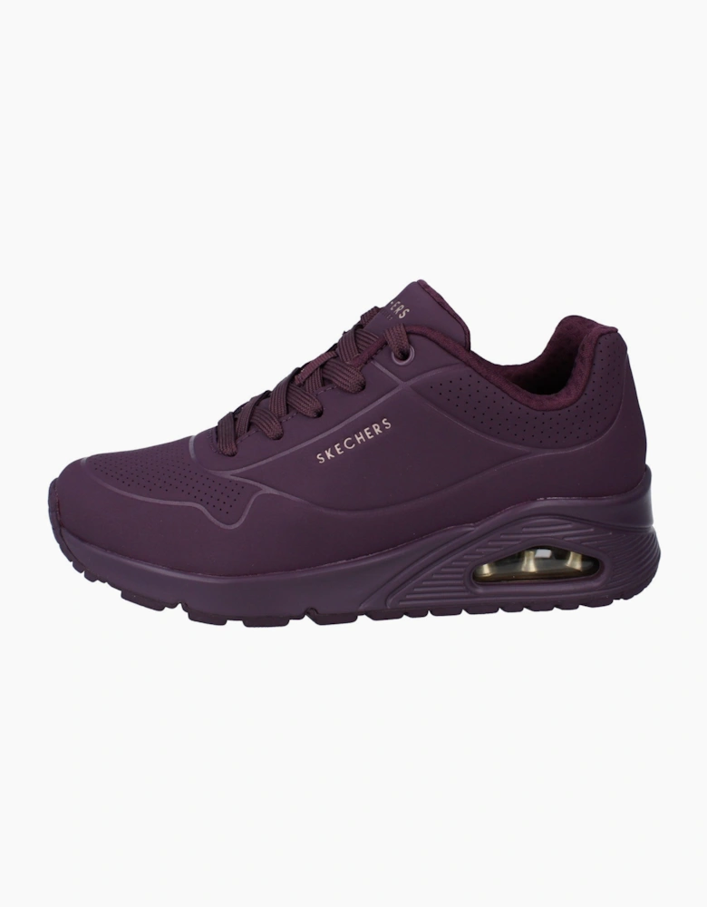Skechers Uno Stand On Air Womens Trainers 73690 Shoes  WINE