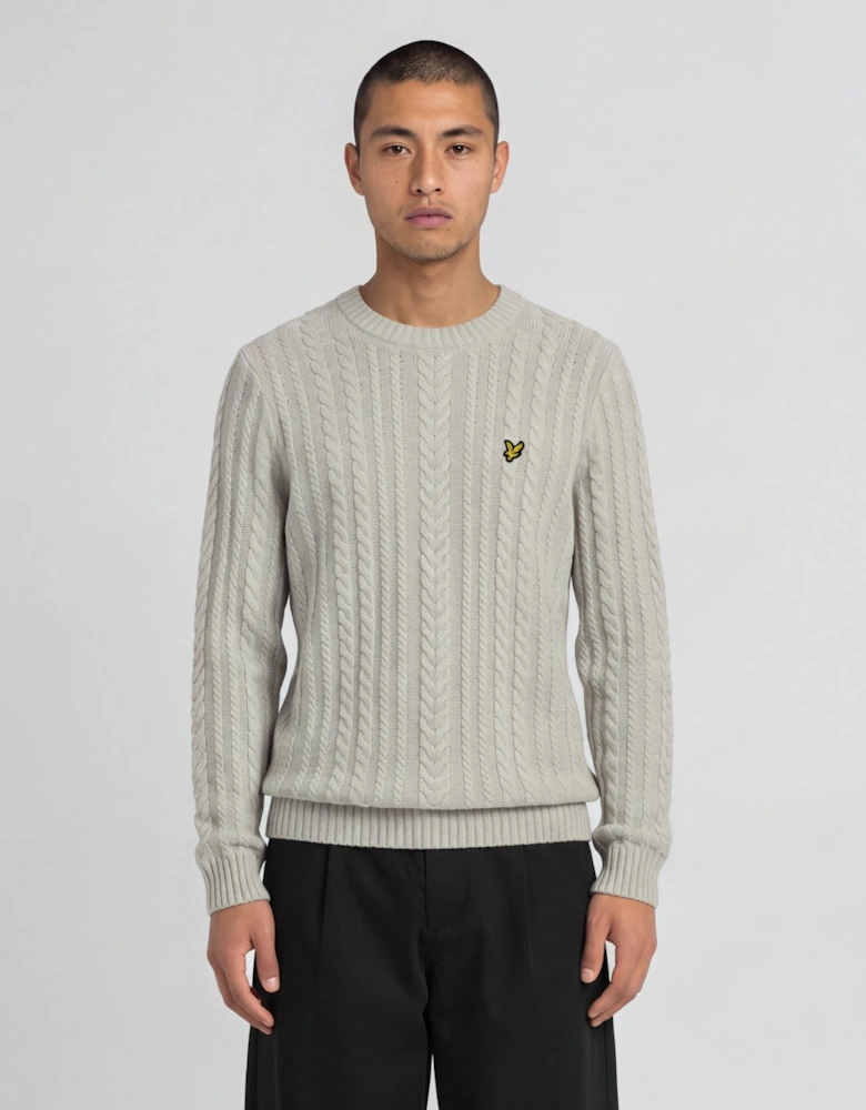 Cable Knit Crew Neck Jumper