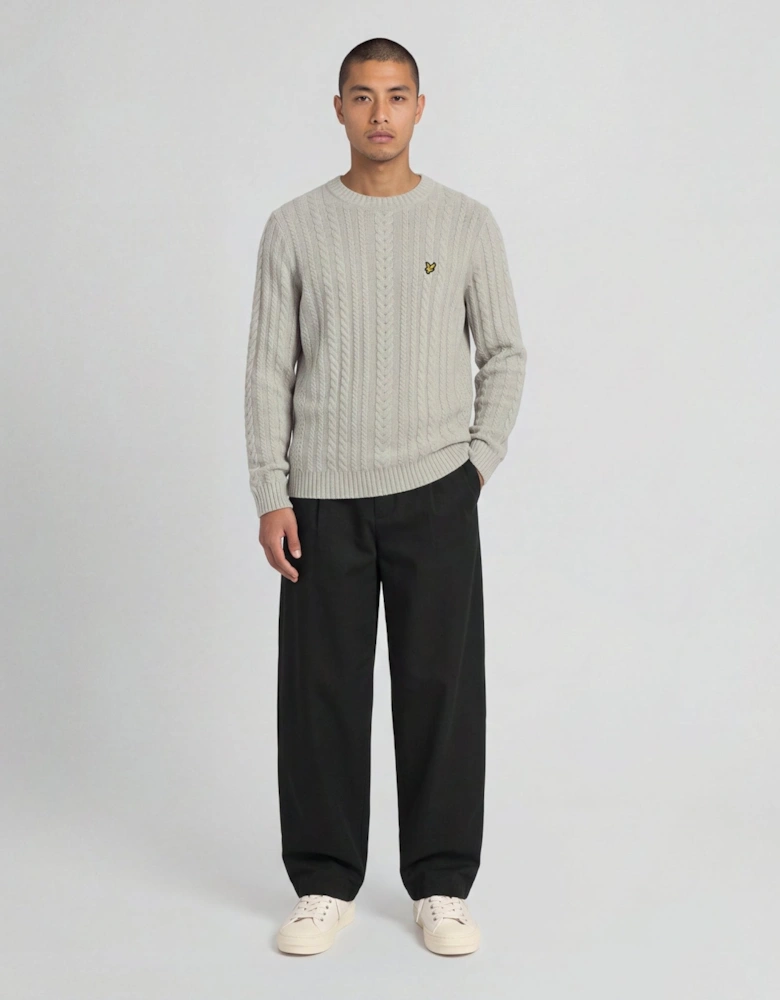 Cable Knit Crew Neck Jumper
