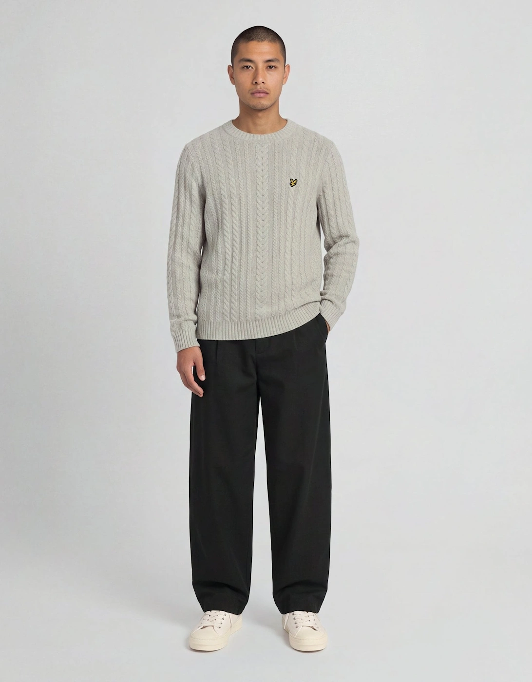 Cable Knit Crew Neck Jumper