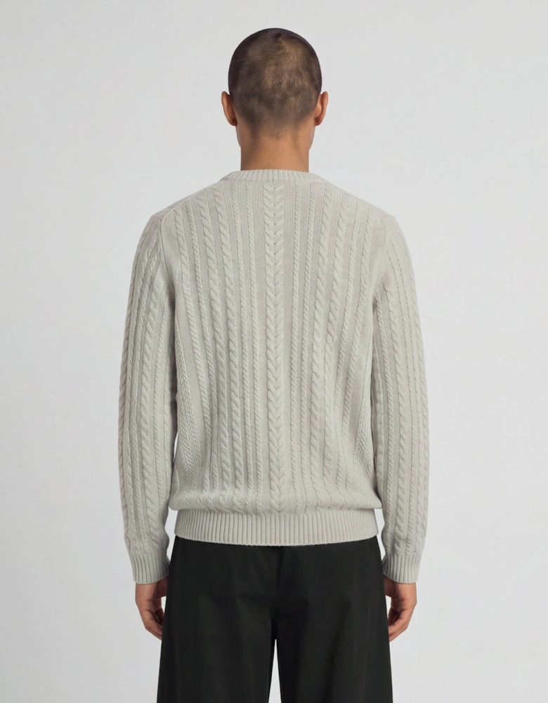 Cable Knit Crew Neck Jumper
