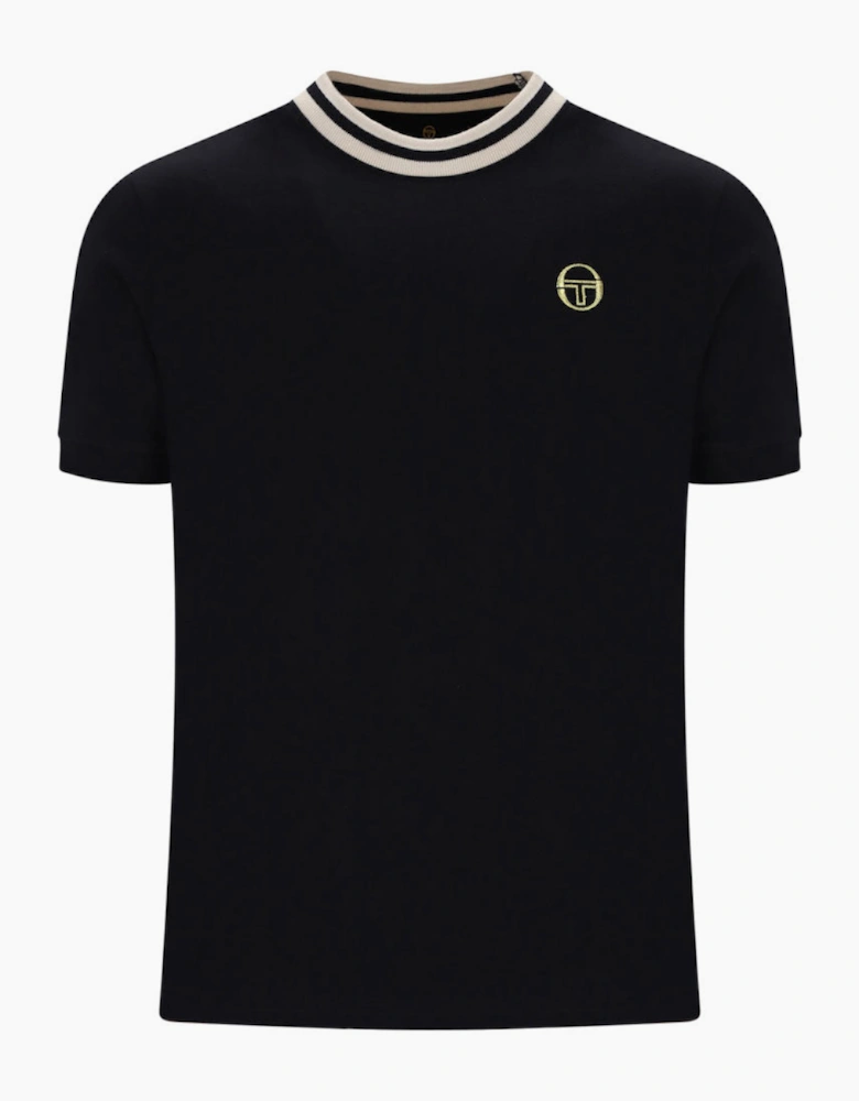 Sergio Tacchini Rainer SS T-Shirt - Black/Peyote