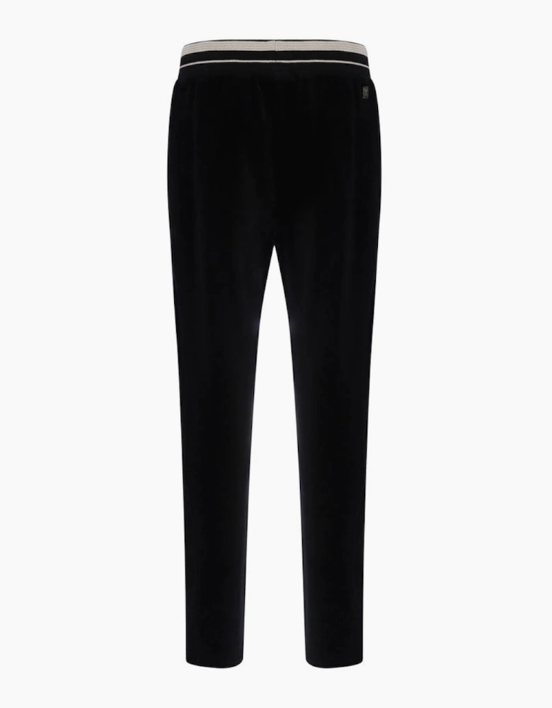 Sergio Tacchini Lazzari Velour Track Pant Joggers - Black