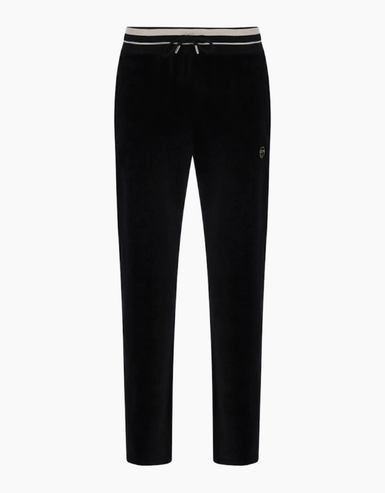 Sergio Tacchini Lazzari Velour Track Pant Joggers - Black