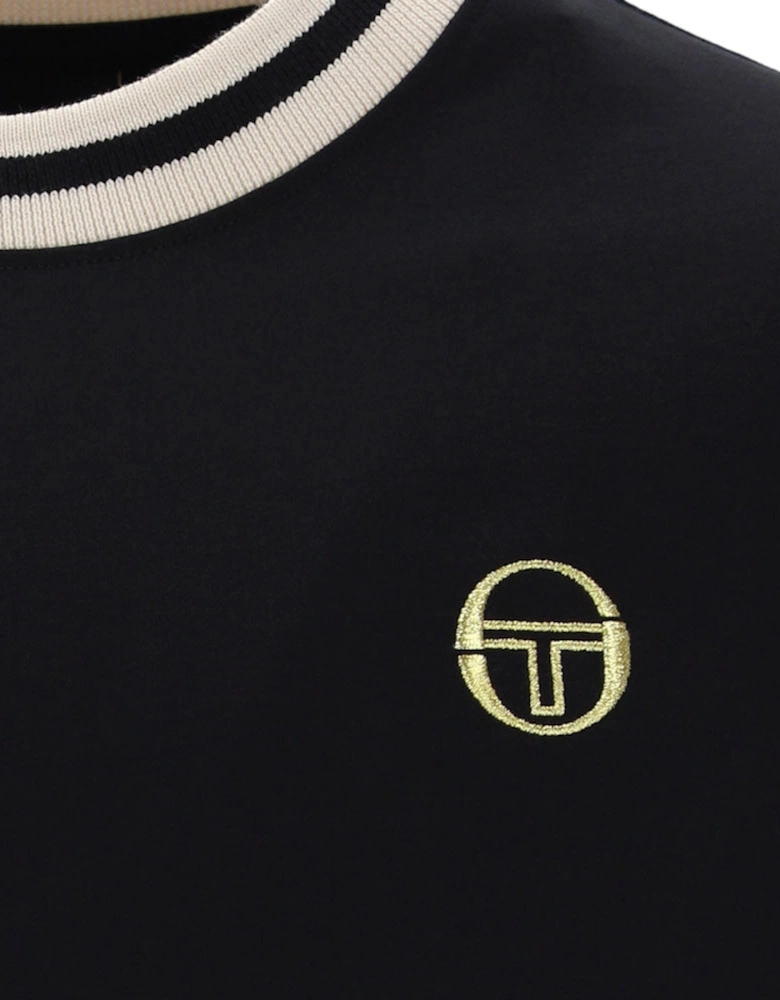Sergio Tacchini Rainer SS T-Shirt - Black/Peyote