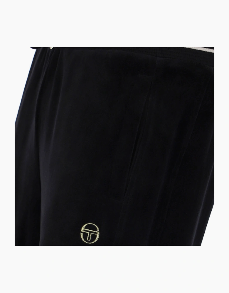 Sergio Tacchini Lazzari Velour Track Pant Joggers - Black