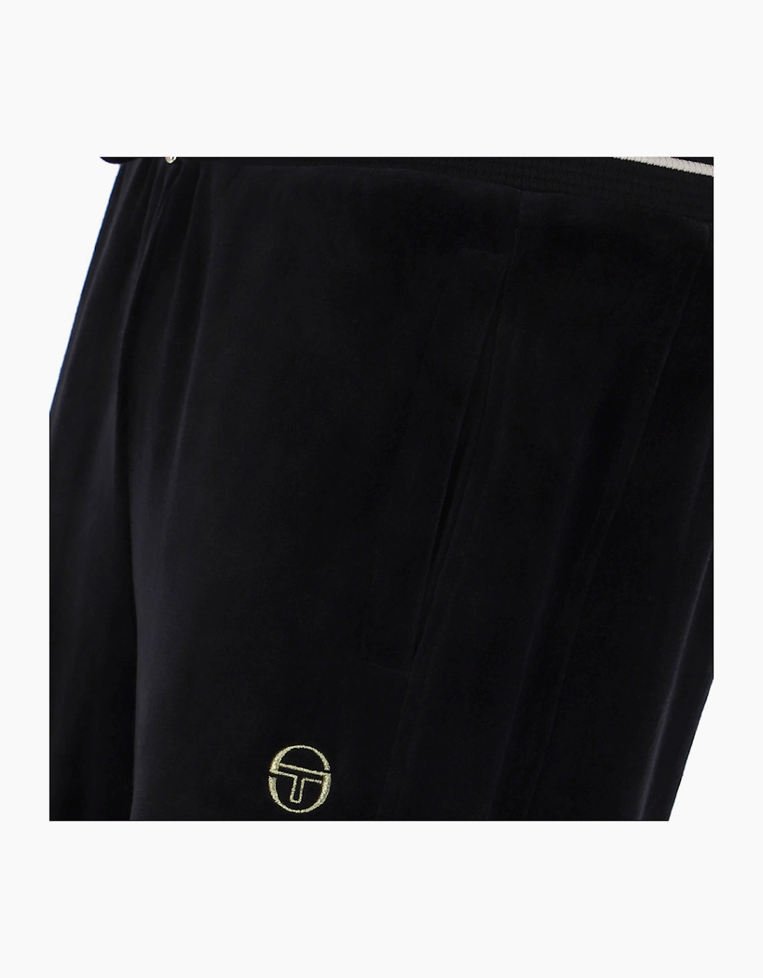 Sergio Tacchini Lazzari Velour Track Pant Joggers - Black