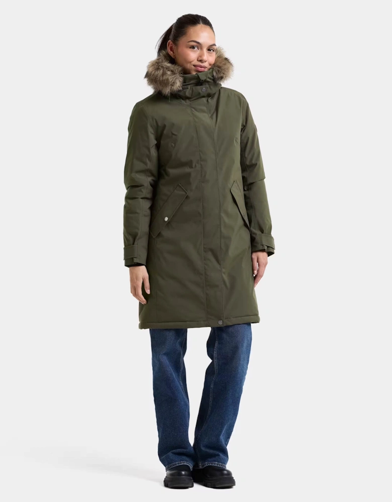 Didriksons Womens Erna Parka 2 - Deep Green 300