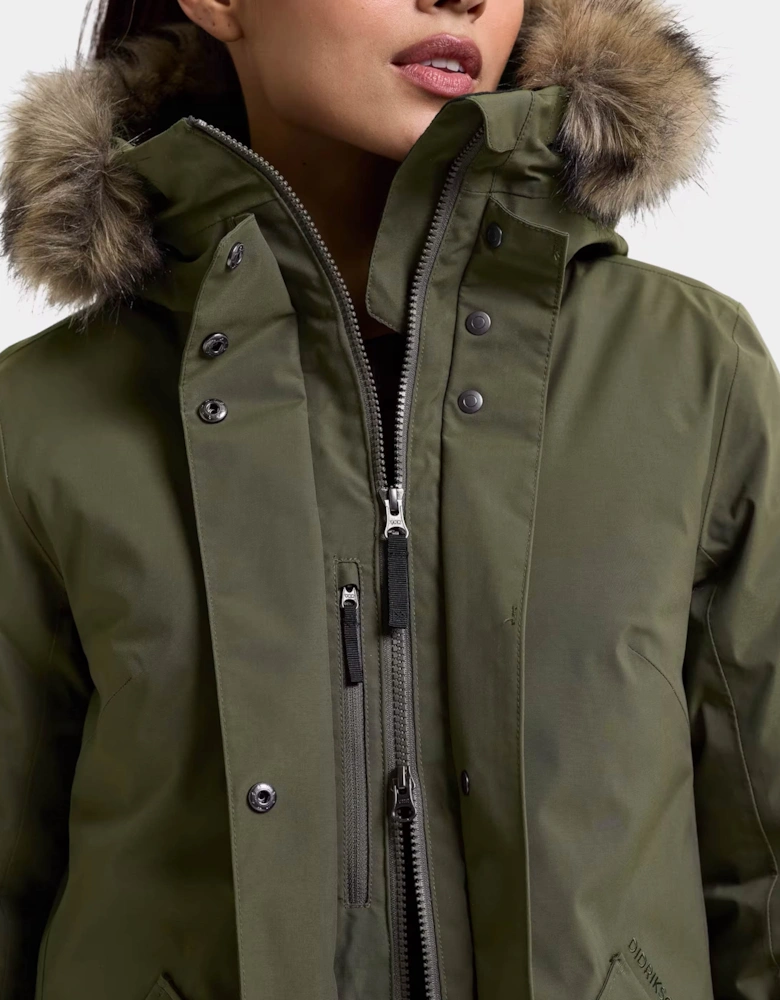 Didriksons Womens Erna Parka 2 - Deep Green 300