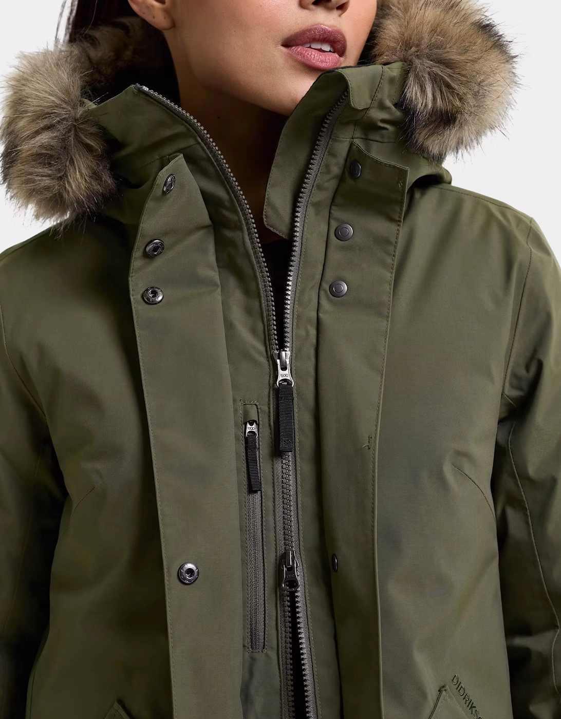 Didriksons Womens Erna Parka 2 - Deep Green 300