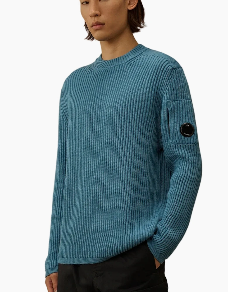 Re-Wool Full Rib Crewneck Lens Knit